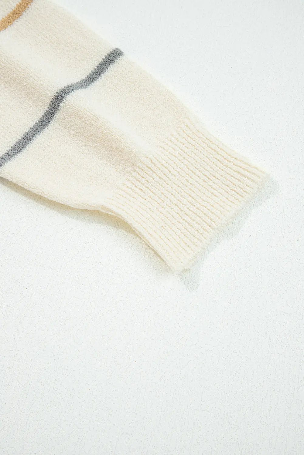 Multicolour Striped Buttoned V Neck Drop Shoulder Cardigan Dear-Lover Dropshipping